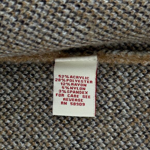 Reba Equestrian Horse Knit Cardigan Sweater Women’s Sz XL Tan Western Ranchwear - Picture 5 of 5